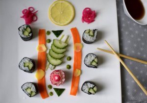Kid-created sushi